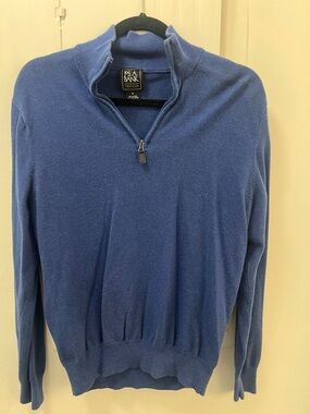 Jos. A. Bank Men's Cobalt Blue Quarter-Zip Sweater